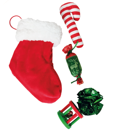 Christmas Cat Toys Stocking