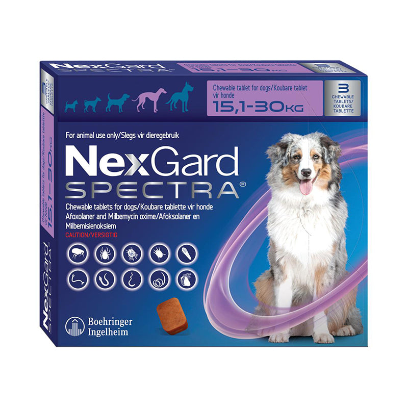 Nexgard Spectra 15.1-30kg large dog (3 tabs)
