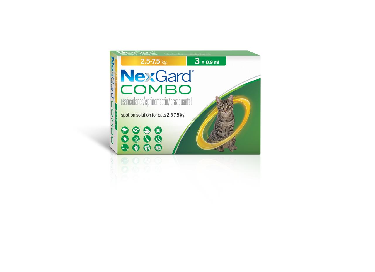 Nexgard Combo 2.5-7.5kg spot on (3 pipettes)
