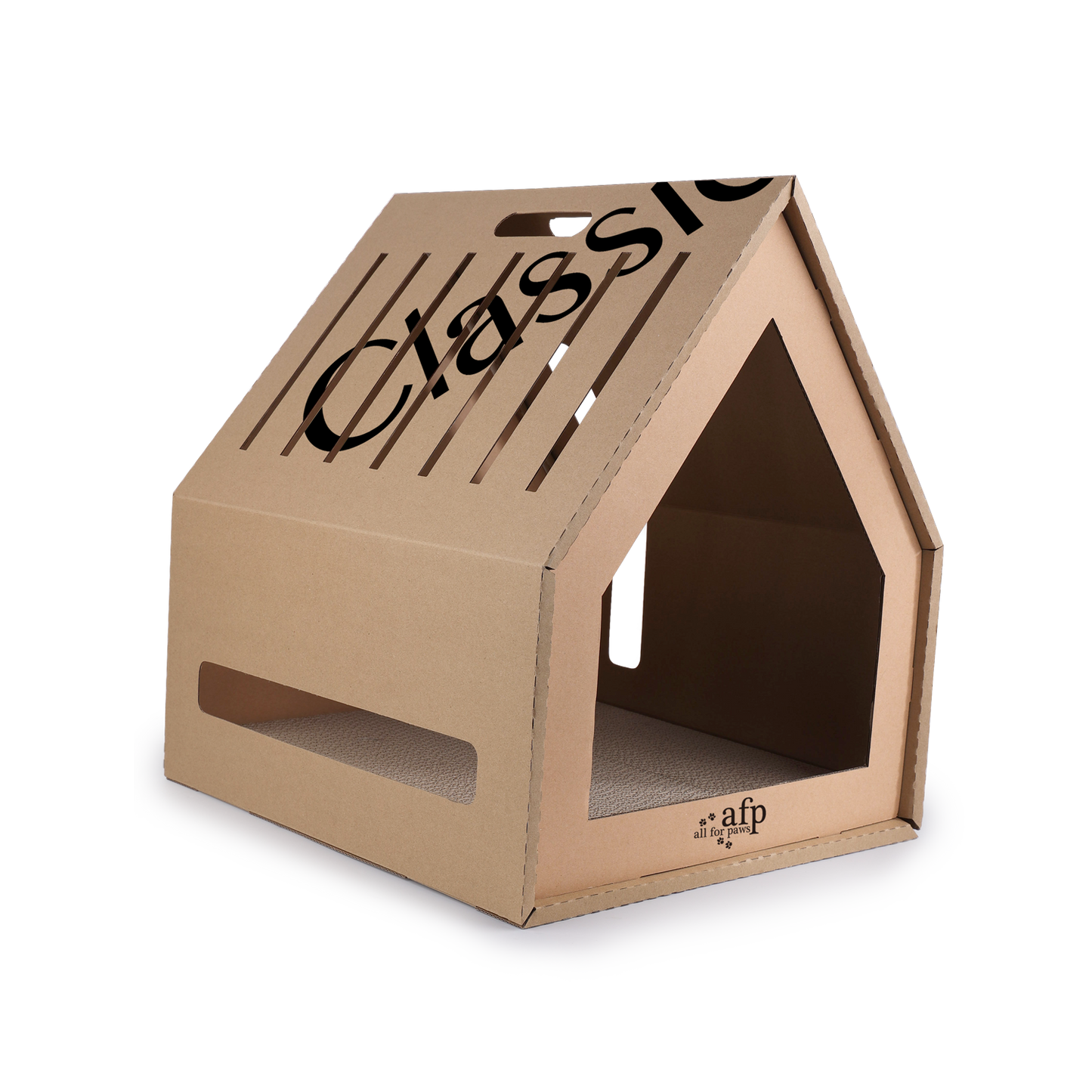 Home Sweet Home Cardboard Hideaway Scratcher