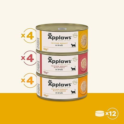 Chicken Selection Multipack in Broth Cat Wet Food (12x156g)