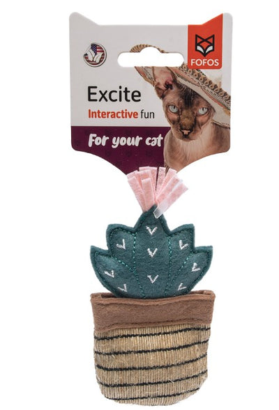 Dark Green Cactus Cat Toy