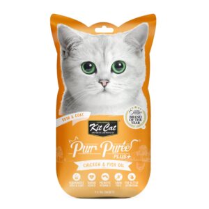 Purr Puree Plus+ Chicken & Fish Oil (Skin & Coat) (4 x 15g sachets)