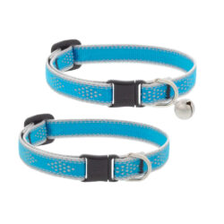 Reflective Safety Cat Collar – Blue Diamond