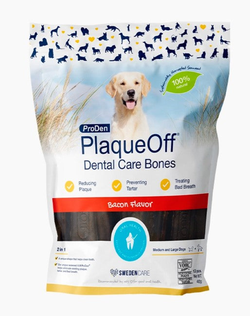 ProDen PlaqueOff Dental Care Bones - Bacon Flavour 482 g