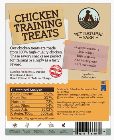 Chicken Training Treats for Cats & Dogs 100 g