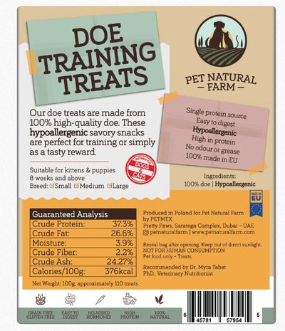 Doe Training Treats for Cats & Dogs 100g