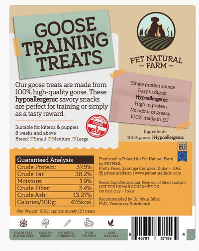 Goose Training Treats for Cats & Dogs 100g