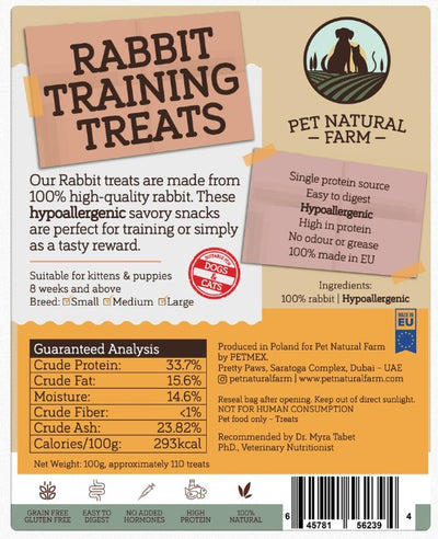 Rabbit Training Treats for Cats & Dogs 100g