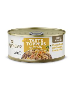 Topper in Broth Chicken with Veg Dog 156g