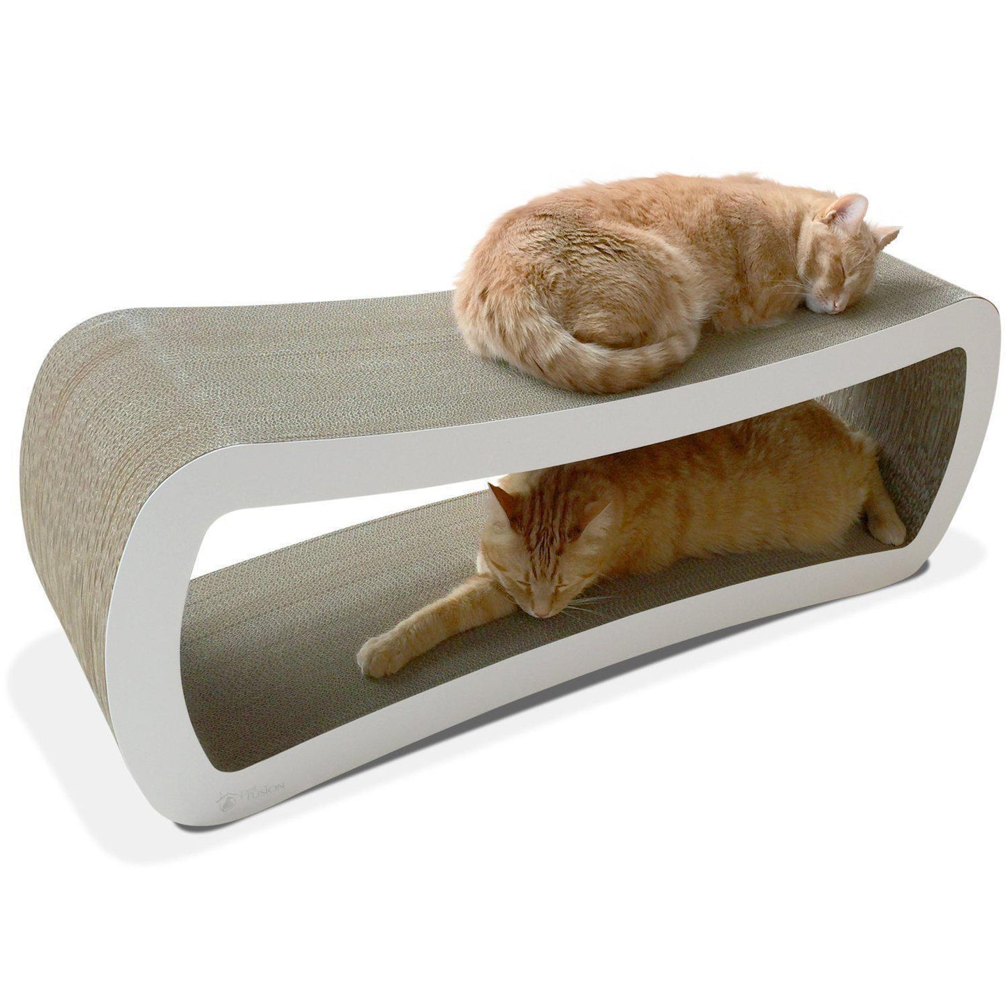 Jumbo Cat Scratcher Lounge (Brown Rim) - My Cat and Co.